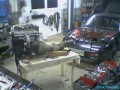Bei Herrn A. in der Werkstatt! Motor ist zusammengesetzt und wartet auf den Einbau :)